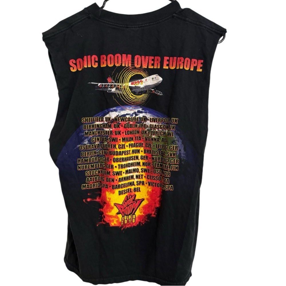 KISS Vintage Sonic Boom Y2K Tour Tank Top Size L Vintage Rock Band Shirt - Picture 3 of 3